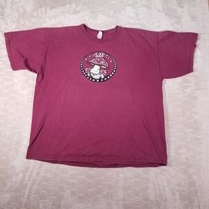 Vintage Samonberry Mushroom Art Tee Size XL USA Made Trippy Hippie See Pics